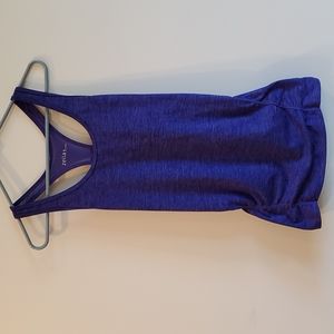 Zella Racerback Fitted Tank Purple Size M